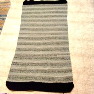 Afghan Black & Grey 26"x55"